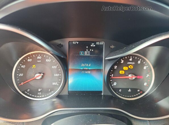 WDC0G8DB5LF714644 2020 MERCEDES-BENZ GLC-CLASS Black ხელსაწყოთა პანელის ხედი
