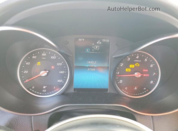 WDC0G8DB8LF731163 2020 MERCEDES-BENZ GLC-CLASS White Vista del cuadro de instrumentos