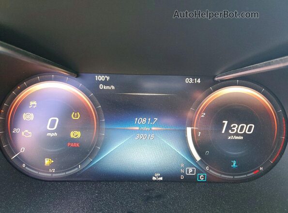 WDC0G8DBXLF753374 2020 MERCEDES-BENZ GLC-CLASS Black Вид щитка приладів