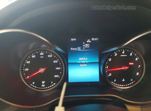 WDC0G8EB3LF712017 2020 MERCEDES-BENZ GLC-CLASS Угольный Вид щитка приборов