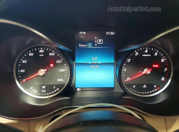 WDC0G8EB4LF751988 2020 MERCEDES-BENZ GLC-CLASS White Vista del cuadro de instrumentos