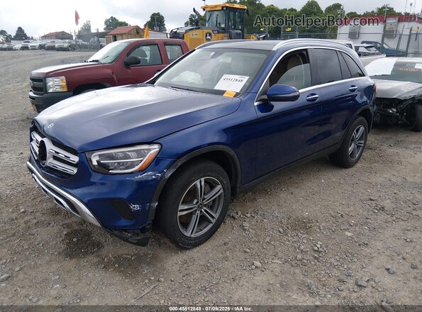 WDC0G8EB5LF692580 2020 MERCEDES-BENZ GLC 300 Синий Передняя левая четверть