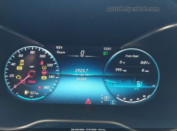 WDC0G8EB6LF725473 2020 MERCEDES-BENZ GLC 300 Blue Vista de los asientos traseros