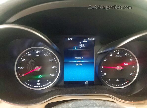 WDC0G8EB6LF749109 2020 MERCEDES-BENZ GLC-CLASS White Вид щитка приладів