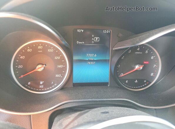 WDC0G8EB7LF718371 2020 MERCEDES-BENZ GLC-CLASS Black Vista del cuadro de instrumentos