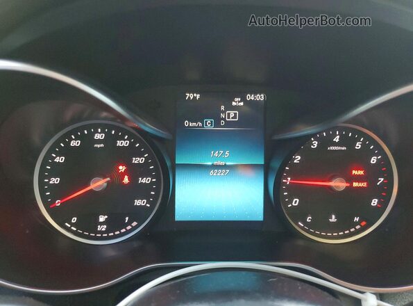 WDC0G8EBXLF701760 2020 MERCEDES-BENZ GLC-CLASS Gray Instrument cluster view