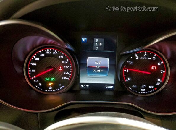 WDC0G8KB4KF596006 2019 MERCEDES-BENZ GLC-CLASS Black Instrument cluster view