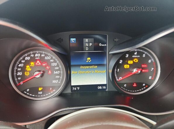WDC0J4KB2JF409144 2018 MERCEDES-BENZ GLC-CLASS Black Instrument cluster view