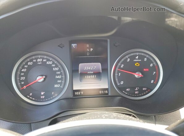 WDC0J4KB6HF155724 2017 MERCEDES-BENZ GLC-CLASS White Widok zestawu wskaźników
