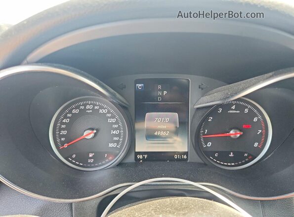 WDC0J4KB6KF558643 2019 MERCEDES-BENZ GLC-CLASS Black Instrument cluster view