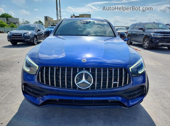 WDC0J6EB4LF713439 2020 MERCEDES-BENZ GLC-CLASS Синий Вид спереди
