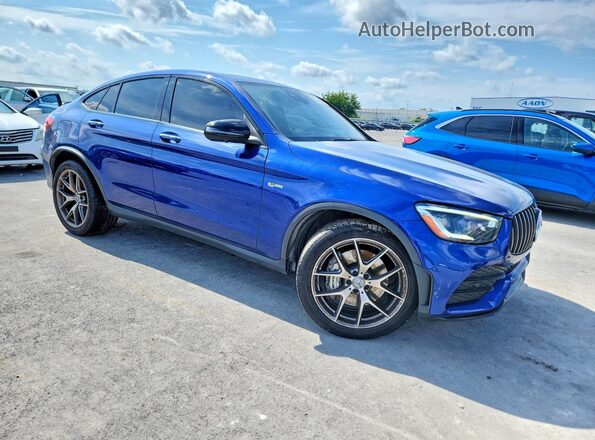 WDC0J6EB4LF713439 2020 MERCEDES-BENZ GLC-CLASS Синий Передняя правая четверть