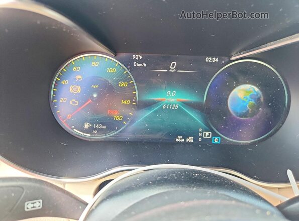 WDC0J8EB0LF685053 2020 MERCEDES-BENZ GLC-CLASS Black Вид щитка приладів