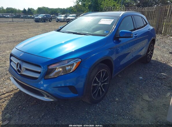 WDCTG4EB1HJ295216 2017 MERCEDES-BENZ GLA 250 Blue Առջևի ձախ երեք քառորդ տեսարան