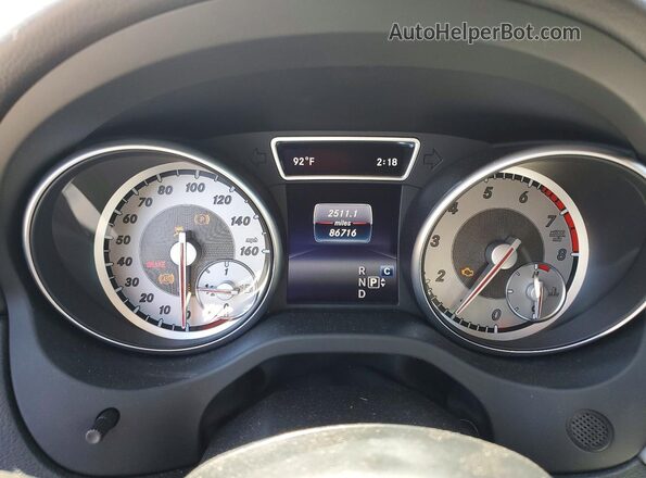 WDCTG4EB1HJ343832 2017 MERCEDES-BENZ GLA Серый Вид щитка приборов