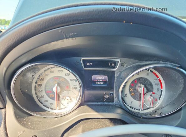 WDCTG4EB4HJ344490 2017 MERCEDES-BENZ GLA Black Вид щитка приладів