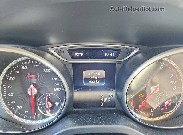 WDCTG4EB5JJ454762 2018 MERCEDES-BENZ GLA Blue Вид щитка приладів