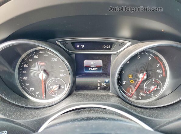 WDCTG4EB6JJ453927 2018 MERCEDES-BENZ GLA Gray Вид щитка приладів