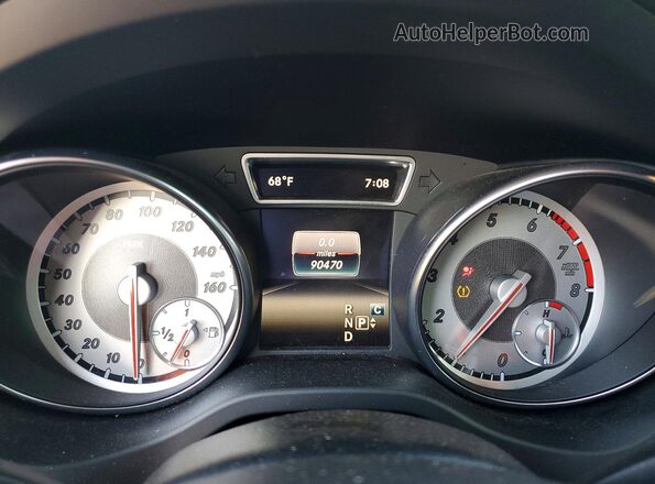 WDCTG4EB9HJ341102 2017 MERCEDES-BENZ GLA Gray ხელსაწყოთა პანელის ხედი