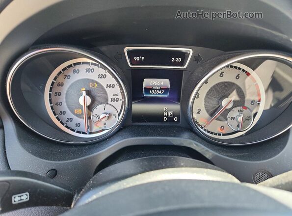 WDCTG4EBXGJ205043 2016 MERCEDES-BENZ GLA Gray Вид щитка приладів