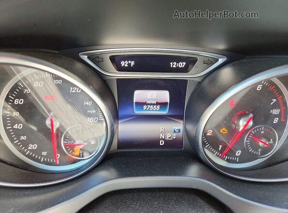WDCTG4EBXLJ654555 2020 MERCEDES-BENZ GLA Black Widok zestawu wskaźników