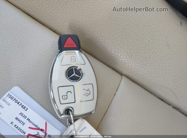 WDCTG4GB4LU021996 2020 MERCEDES-BENZ GLA 250 White Vista del salpicadero