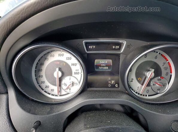 WDCTG4GBXGJ211146 2016 MERCEDES-BENZ GLA Black ხელსაწყოთა პანელის ხედი