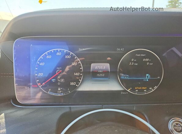 WDD1K6FB6JF034149 2018 MERCEDES-BENZ E Black Widok zestawu wskaźników