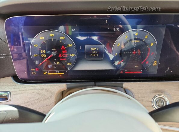WDD2J5KB5KA016246 2019 MERCEDES-BENZ CLS-CLASS Blue Instrument cluster view