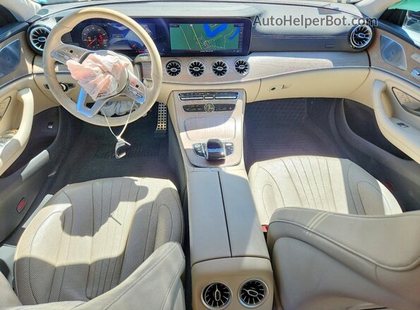 WDD2J5KB5KA016246 2019 MERCEDES-BENZ CLS-CLASS Blue Dashboard view
