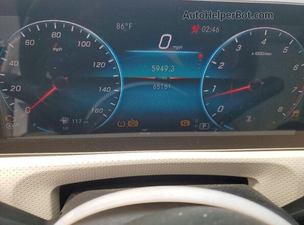 WDD3G4EB3KW024888 2019 MERCEDES-BENZ A Белый Вид щитка приборов