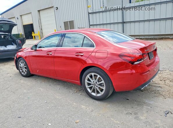 WDD3G4EB3KW034269 2019 MERCEDES-BENZ A Red უკანა მარცხენა