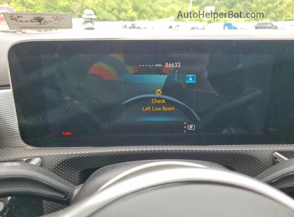 WDD3G4EB5KW001161 2019 MERCEDES-BENZ A White Սարքավորումների վահանակի տեսք