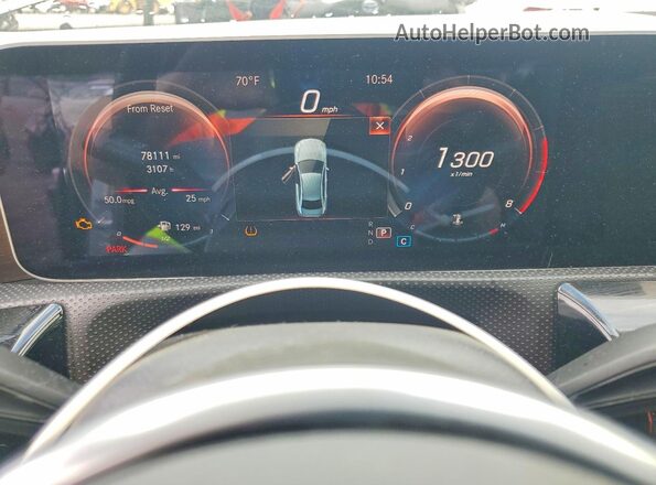 WDD3G4EB6KW025081 2019 MERCEDES-BENZ A Charcoal ხელსაწყოთა პანელის ხედი