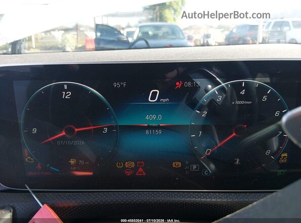 WDD3G4EB6KW033911 2019 MERCEDES-BENZ A 220 Белый Вид задних сидений