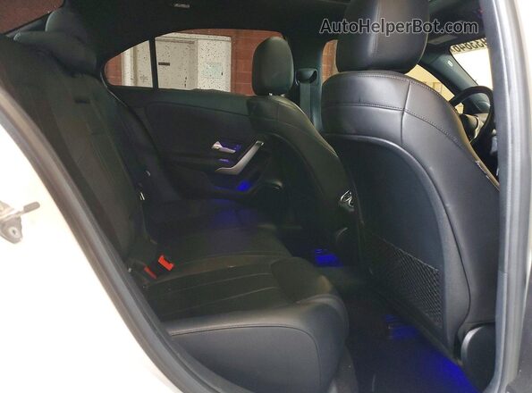 WDD3G4EB7KW021119 2019 MERCEDES-BENZ A White Rear seats view
