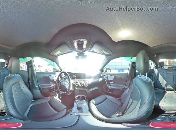 WDD3G4EB8KW024837 2019 MERCEDES-BENZ A White Widok wnętrza 360 stopni