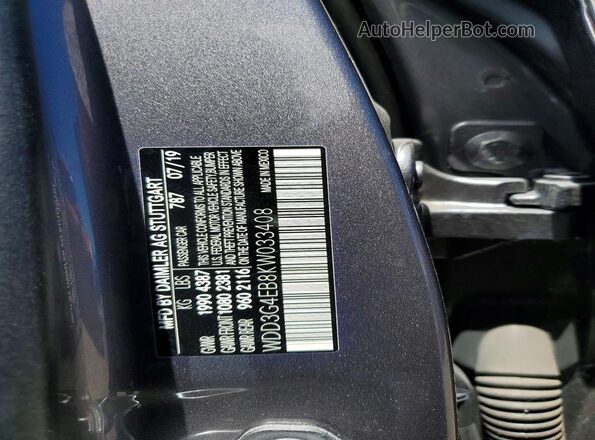 WDD3G4EB8KW033408 2019 MERCEDES-BENZ A Gray Շարժիչի բաժամունքի տեսք