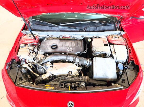 WDD3G4FB1KW034821 2019 MERCEDES-BENZ A Red Rear interior view