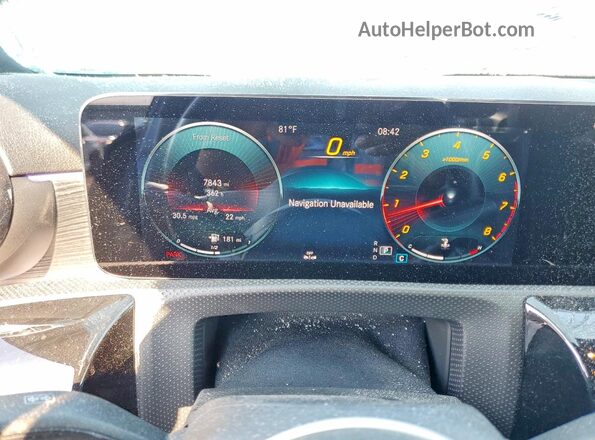 WDD3G4FB1LW039633 2020 MERCEDES-BENZ A Blue Instrument cluster view