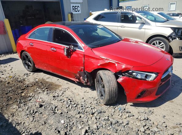 WDD3G4FB2KW013654 2019 MERCEDES-BENZ A Red Przód prawy