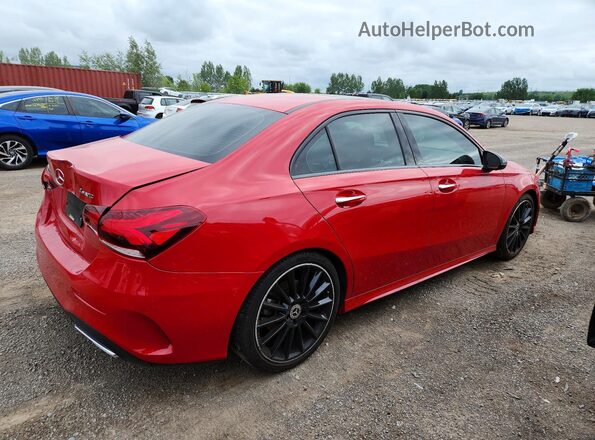 WDD3G4FB9LW041825 2020 MERCEDES-BENZ A Красный Задняя правая четверть