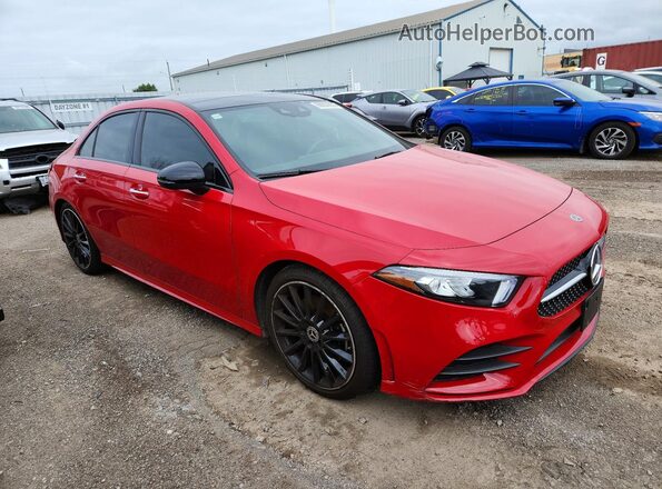 WDD3G4FB9LW041825 2020 MERCEDES-BENZ A Красный Передняя правая четверть