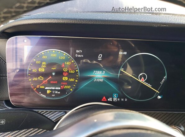 WDD7X6BB4KA007290 2019 MERCEDES-BENZ AMG Синий Вид щитка приборов