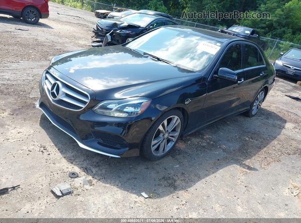 WDDHF5KB4GB198860 2016 MERCEDES-BENZ E-CLASS Black Առջևի ձախ երեք քառորդ տեսարան