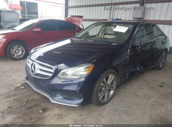 WDDHF5KB4GB301310 2016 MERCEDES-BENZ E-CLASS Blue Առջևի ձախ երեք քառորդ տեսարան