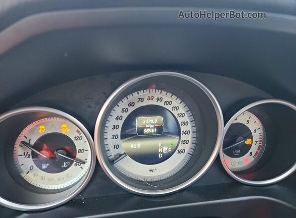 WDDHF5KB6GB214640 2016 MERCEDES-BENZ E White Instrument cluster view