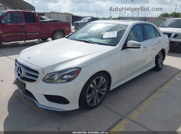WDDHF5KB7GB263023 2016 MERCEDES-BENZ E-CLASS White Vista tres cuartos delantera izquierda