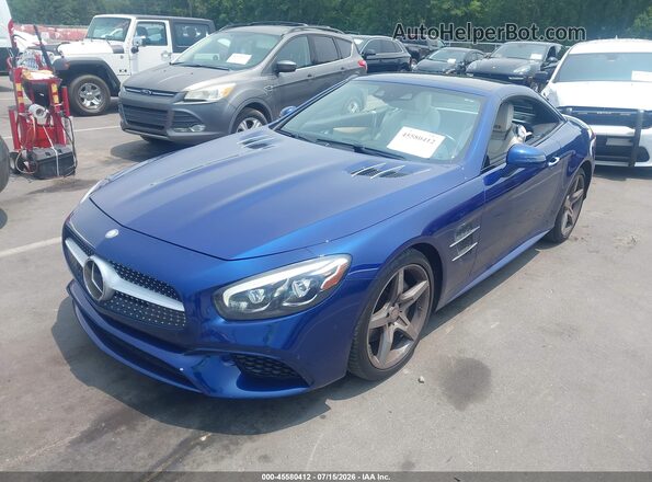 WDDJK7DA4HF045113 2017 MERCEDES-BENZ SL 550 Blue Передня ліва чверть