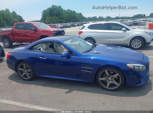 WDDJK7DA4HF045113 2017 MERCEDES-BENZ SL 550 Blue Вид задньої частини салону